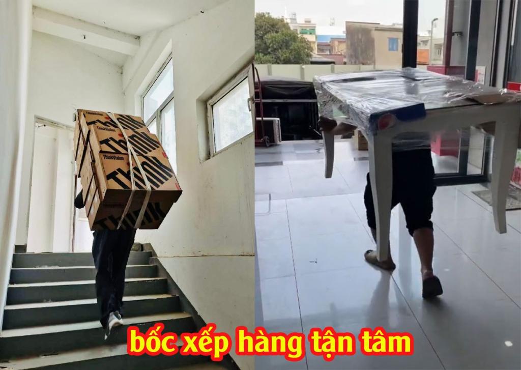 Nhân viên chuyển nhà bốc xếp hàng tận tâm - Công ty chuyển nhà giá rẻ nhất tphcm